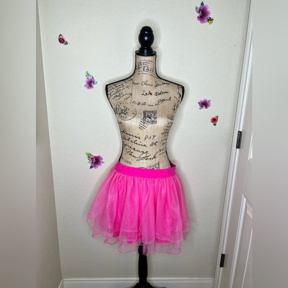 Spirit Halloween Neon Pink TuTu Skirt in Size L/Xl - Picture 2 of 8